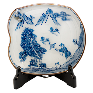 変形一閑人山水皿 | 森陶商株式会社